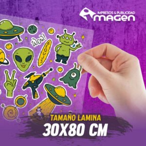 Lamina DTF UV 30x80 cm