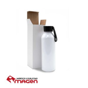 Botella Sport Tapa Negra Sublimable